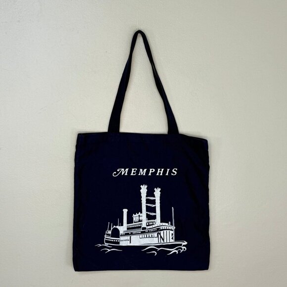 Vintage 1980s/90s Memphis River Boat Tote Bag - Picture 1 of 4